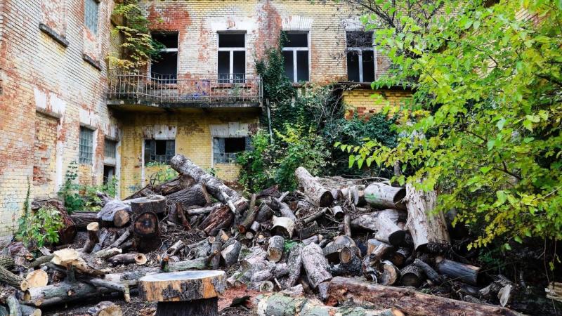 A szombathelyi laktanya mostani állapota valóban megdöbbentő: a vakolat helyenként már mállik, az ablakok keretei pedig a korhadás jeleit mutatják. A túlburjánzott növényzet szinte elborítja a régi épületeket, így a helyszín egy elhagyatott, mégis különle