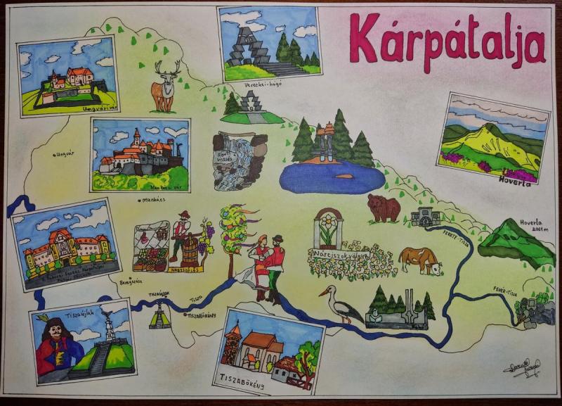 Kárpátaljai tehetségek a Magyarok a Kárpát-medencében rajzpályázatán!